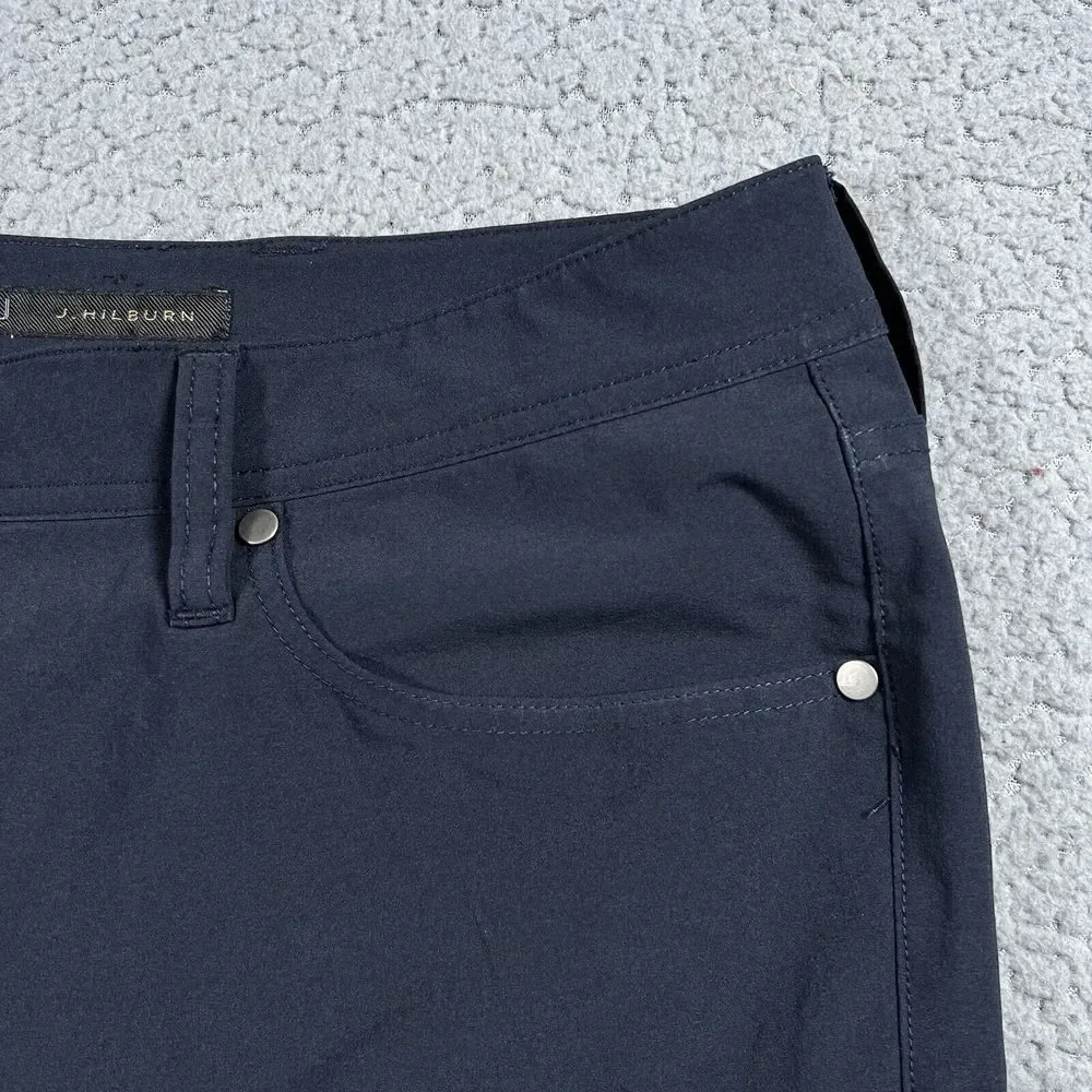 J‎ Hilburn Mens Pants 40x29 Blue Golf Stretch Chino Tech STU